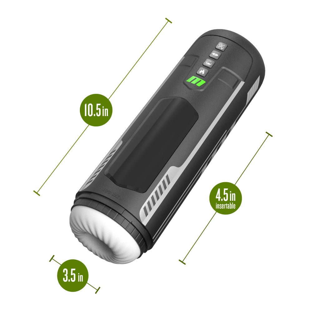 M For Men Master Blaster - USB Rechargeable Sucking & Vibrating Stroker - MASTURBATORS