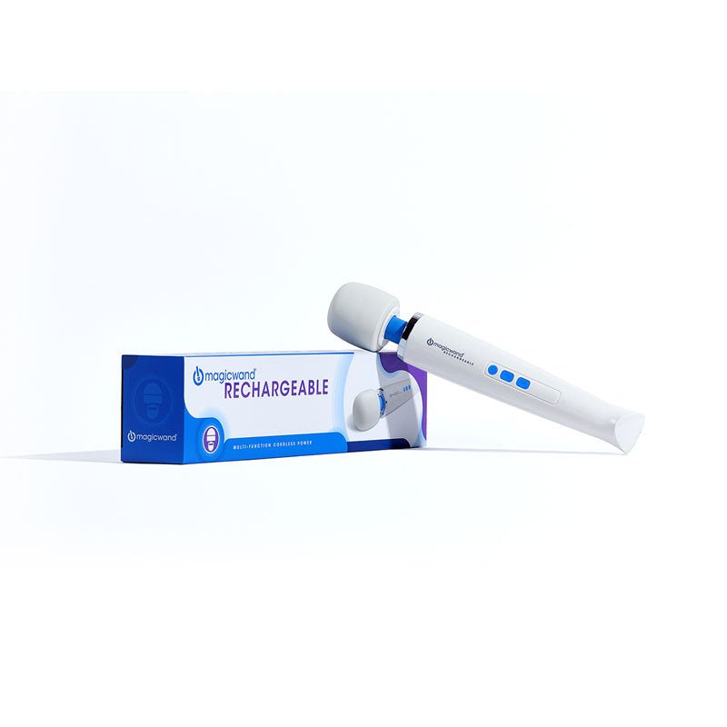 Magic White Rechargeable Massage Wand - VIBRATORS