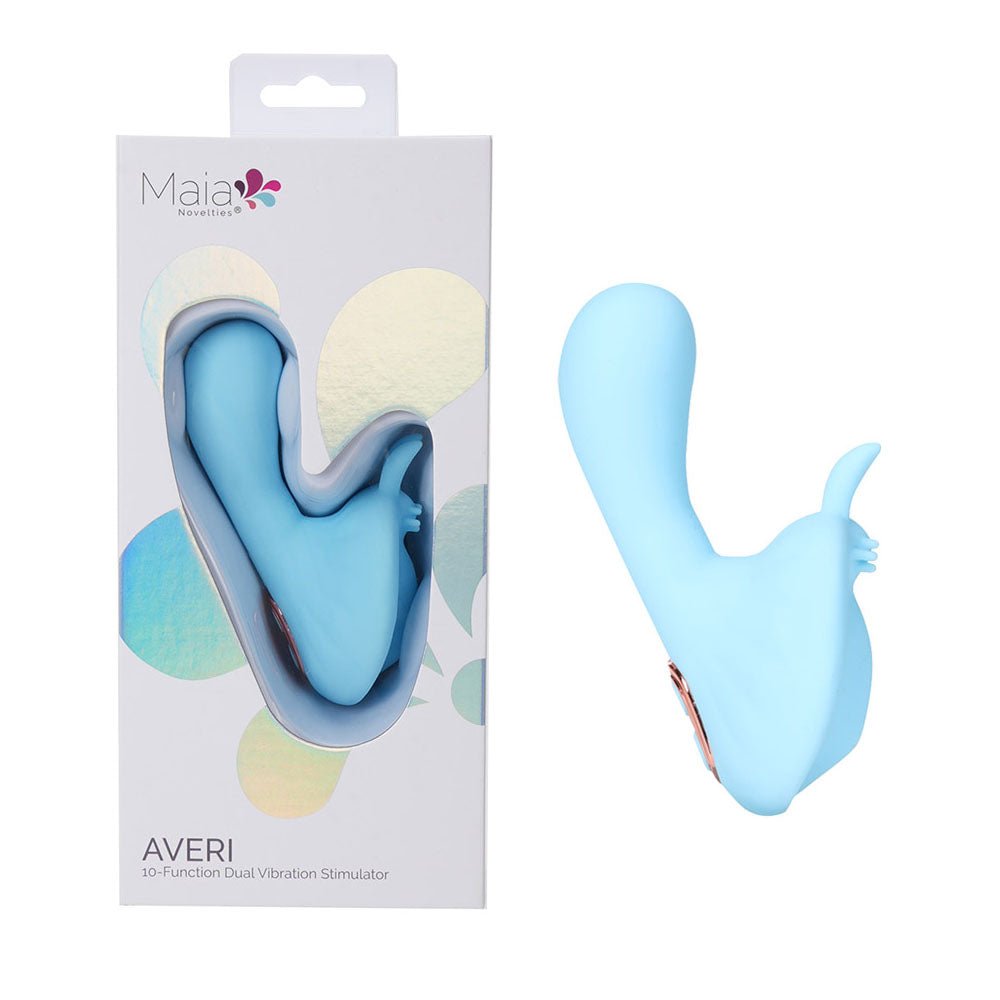 Maia AVERI - Blue - Blue USB Rechargeable Vibrator - VIBRATORS