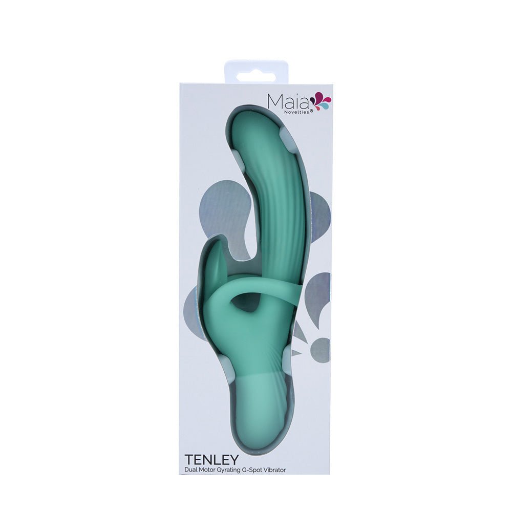 Maia Tenley Mint Green Gyrating Rabbit Vibrator - VIBRATORS