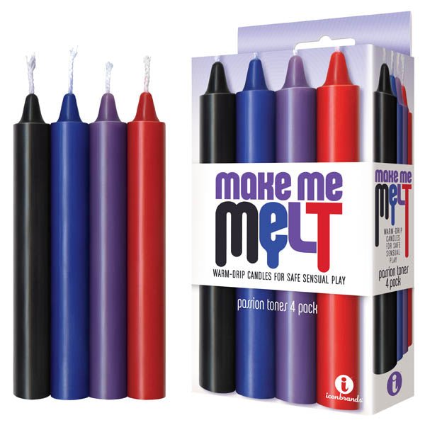 Make Me Melt Drip Candles - Passion - Passion Tones Drip Candles - 4 Pack - CANDLES
