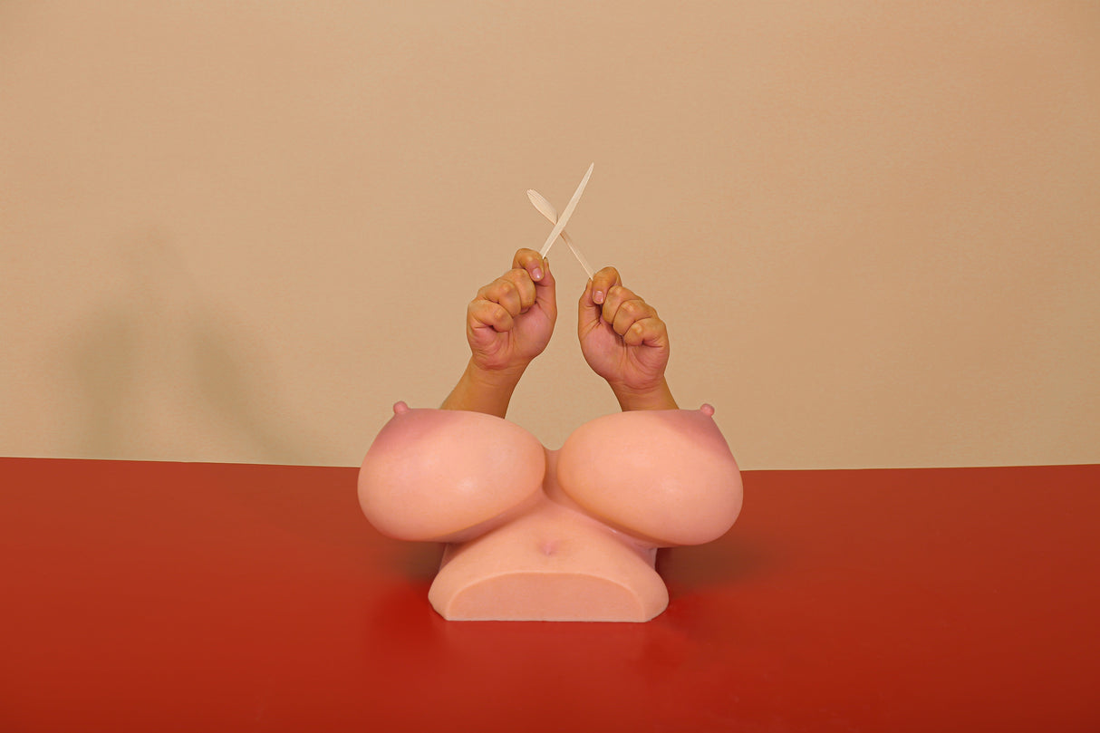 Mammary Intercourse Silicone Sex Torso Si-B-92 Cinnamon | ⭐️CLM(Climax Doll) Pro⭐️ - Sex Doll - breast torso