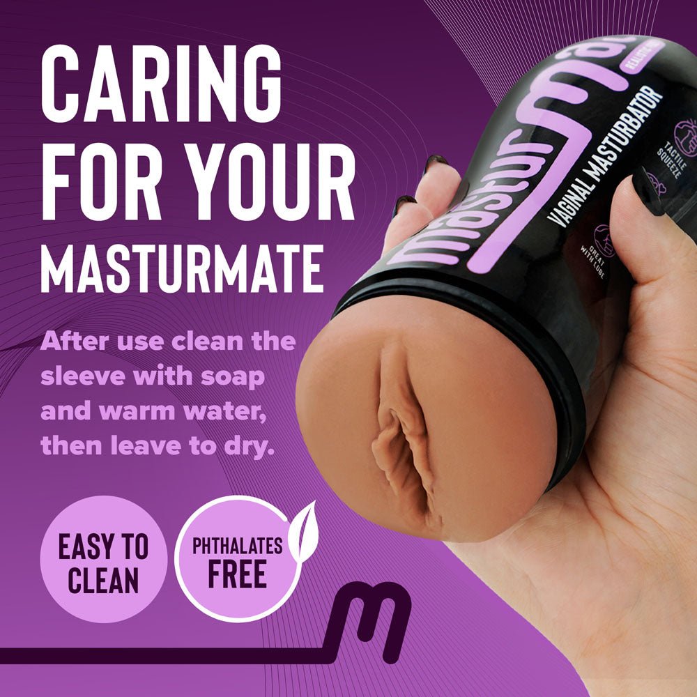 Masturmate - Vagina - Mocha - Brown Vagina Stroker - MASTURBATORS