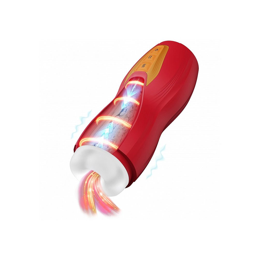 MASTURS Solara Auto Stroker – Heating, Thrusting & Vibrating Toy - MASTURBATORS