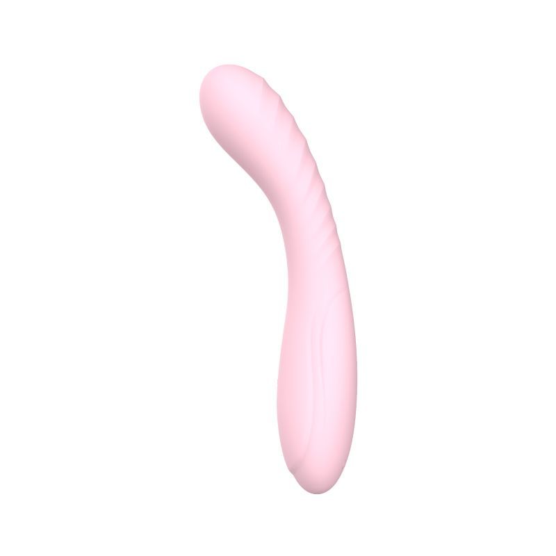 Maya Curve Silicone Vibrator Pink - Adult Toys