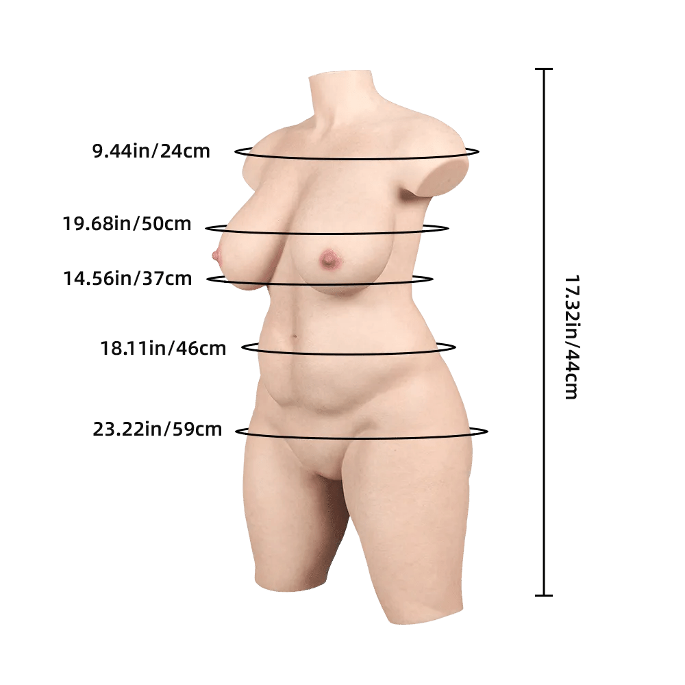 Mini Olivia Sex Doll Torso Silicone BBW - Sex Doll