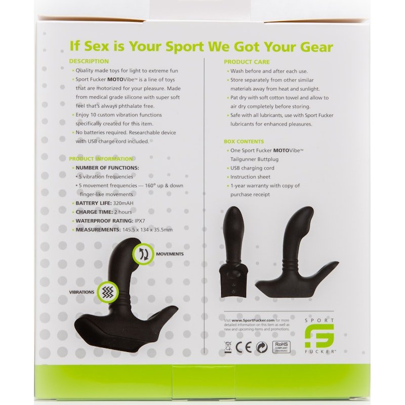 MOTOVibe Tailgunner by Sport Fucker - Adult Toys