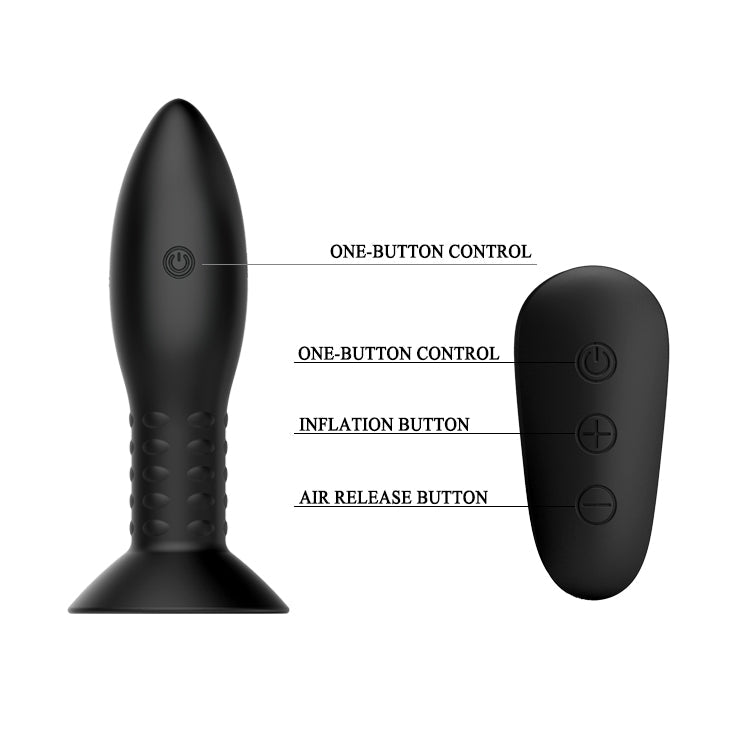 MR PLAY Rotation Beads Anal Plug - Beaded with Wireless Remote - ANAL TOYS