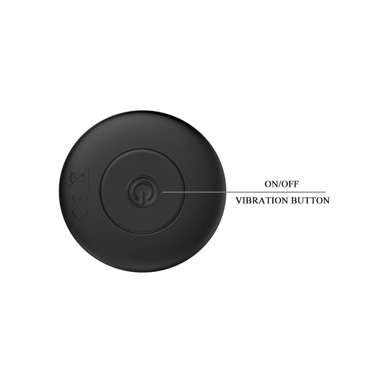 MR PLAY Vibrating Anal Plug - Black 12.8 cm - ANAL TOYS