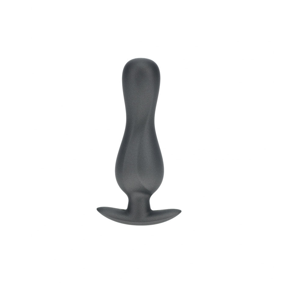 OUCH! Curvy Anal Plug - Gun Metal - ANAL TOYS