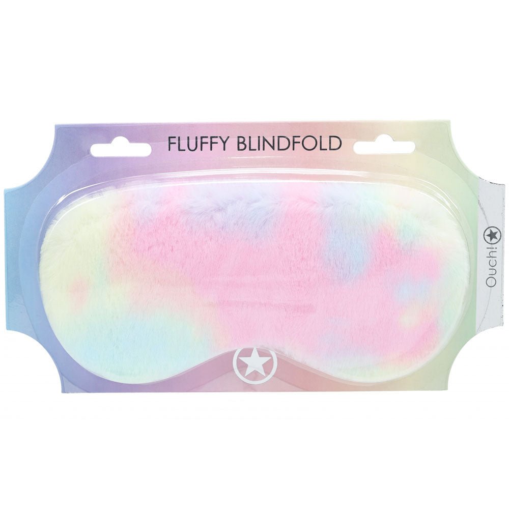 Ouch Fluffy Eye Mask Multicolour Coloured Sleep Mask - BONDAGE - TOYS