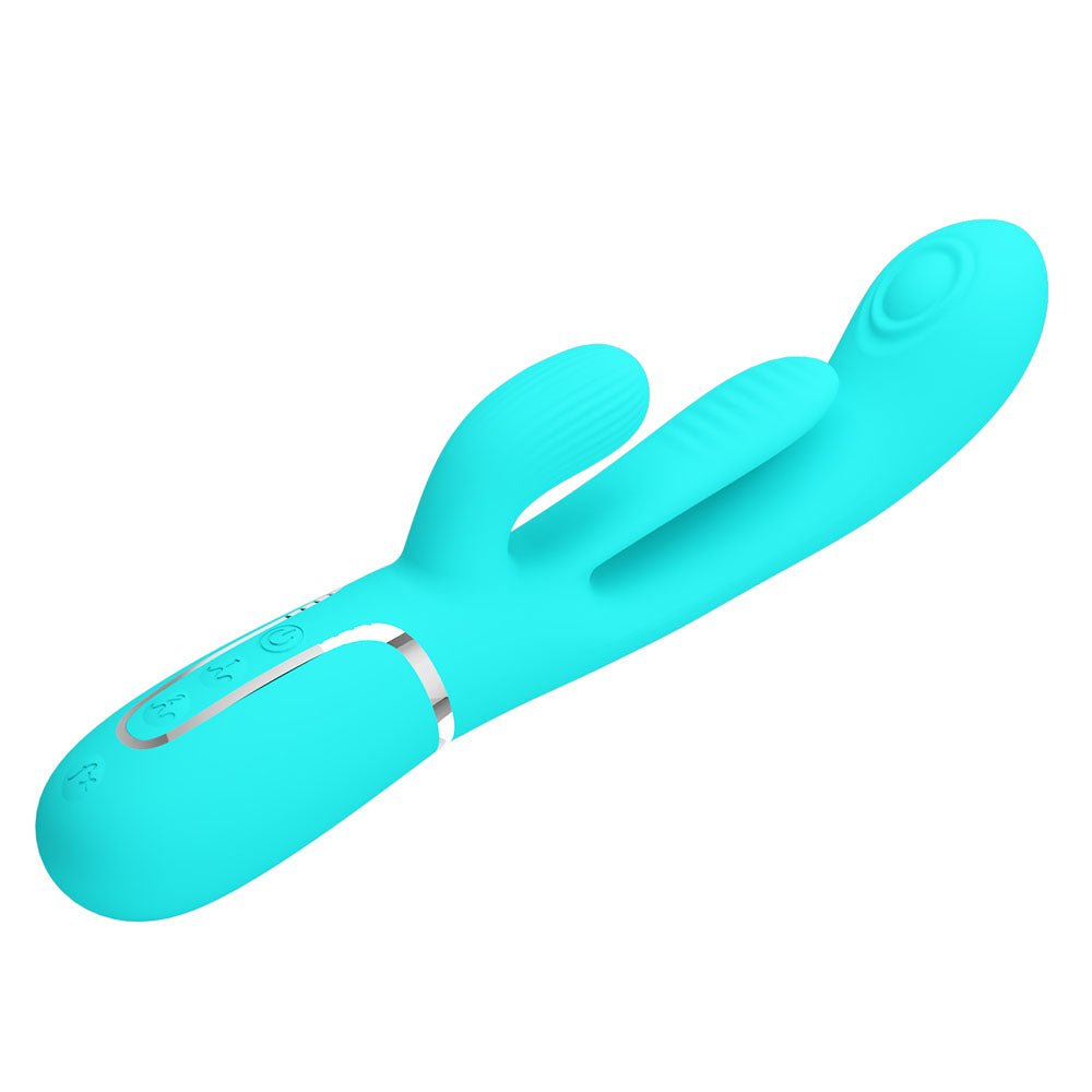 Party Up ANDY Multi Function Vibrator - Teal - VIBRATORS