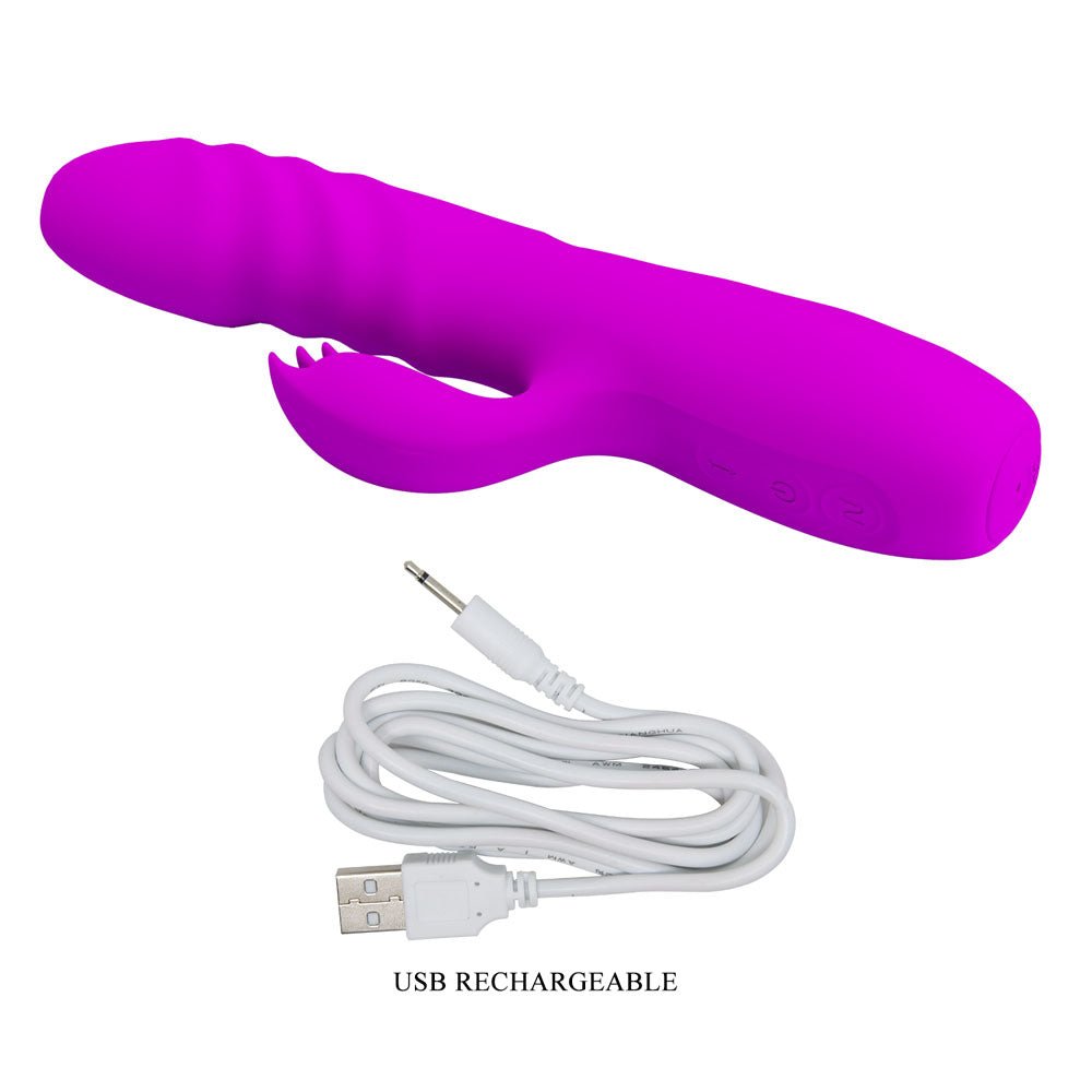 Party Up BOB Thrusting Vibe - Purple - VIBRATORS