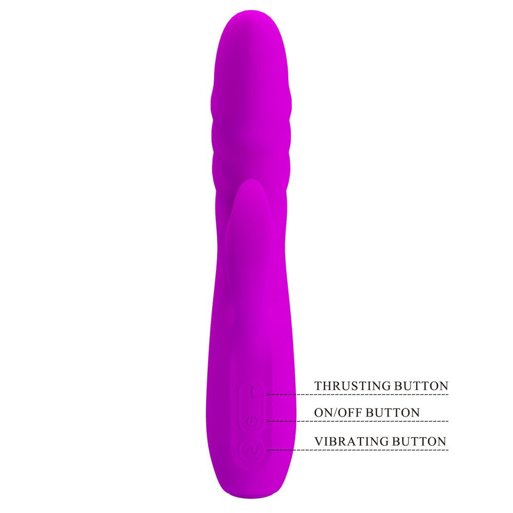 Party Up BOB Thrusting Vibe - Purple - VIBRATORS