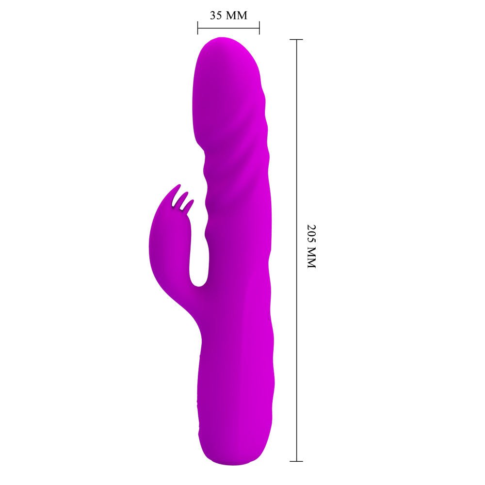 Party Up BOB Thrusting Vibe - Purple - VIBRATORS