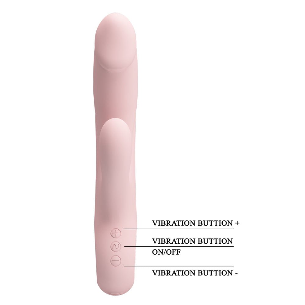 Party Up DAVE Rabbit Vibe - Pink - VIBRATORS