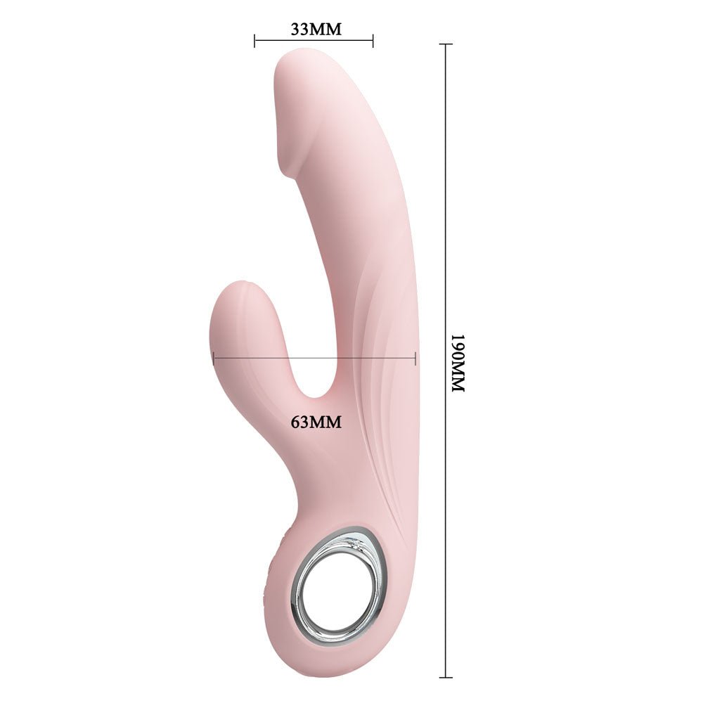 Party Up DAVE Rabbit Vibe - Pink - VIBRATORS