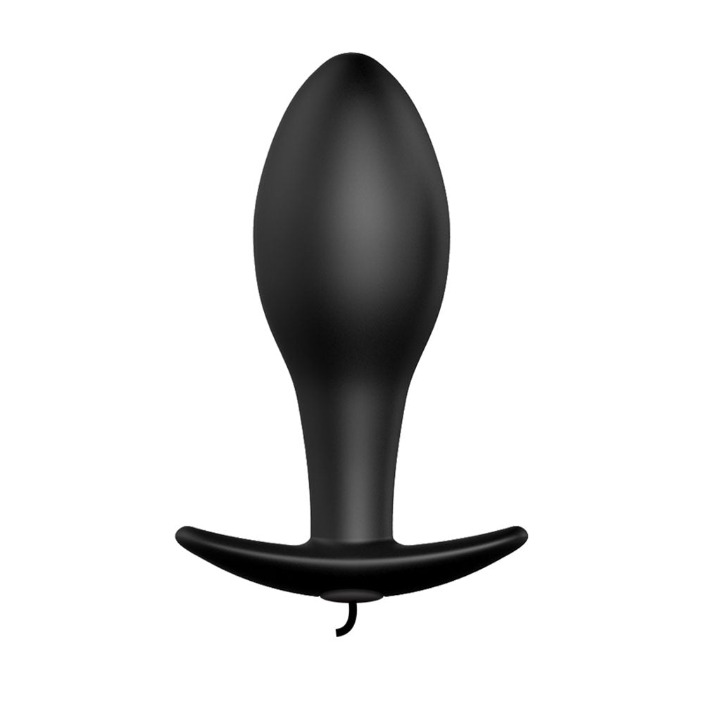 Party Up JASON Vibrating Anal Plug - Black - ANAL TOYS