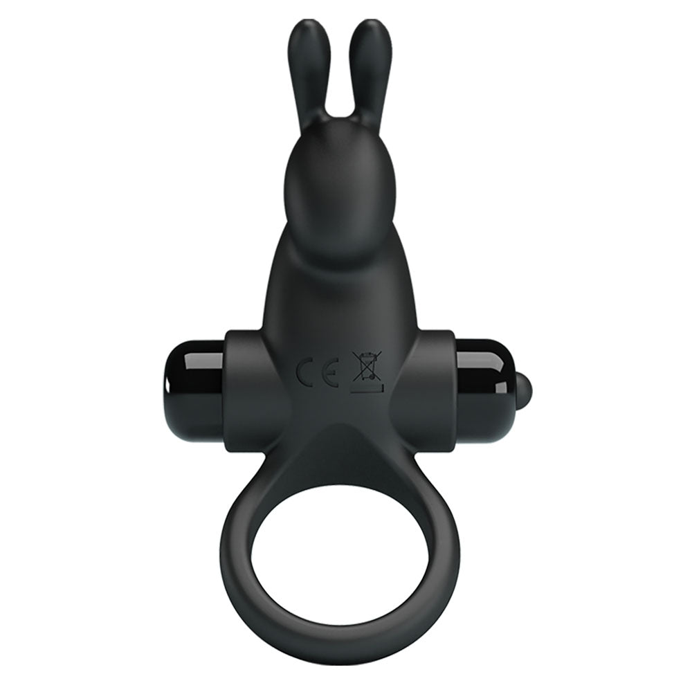Party Up LARRY Vibrating Cock Ring - Black - COCK RINGS