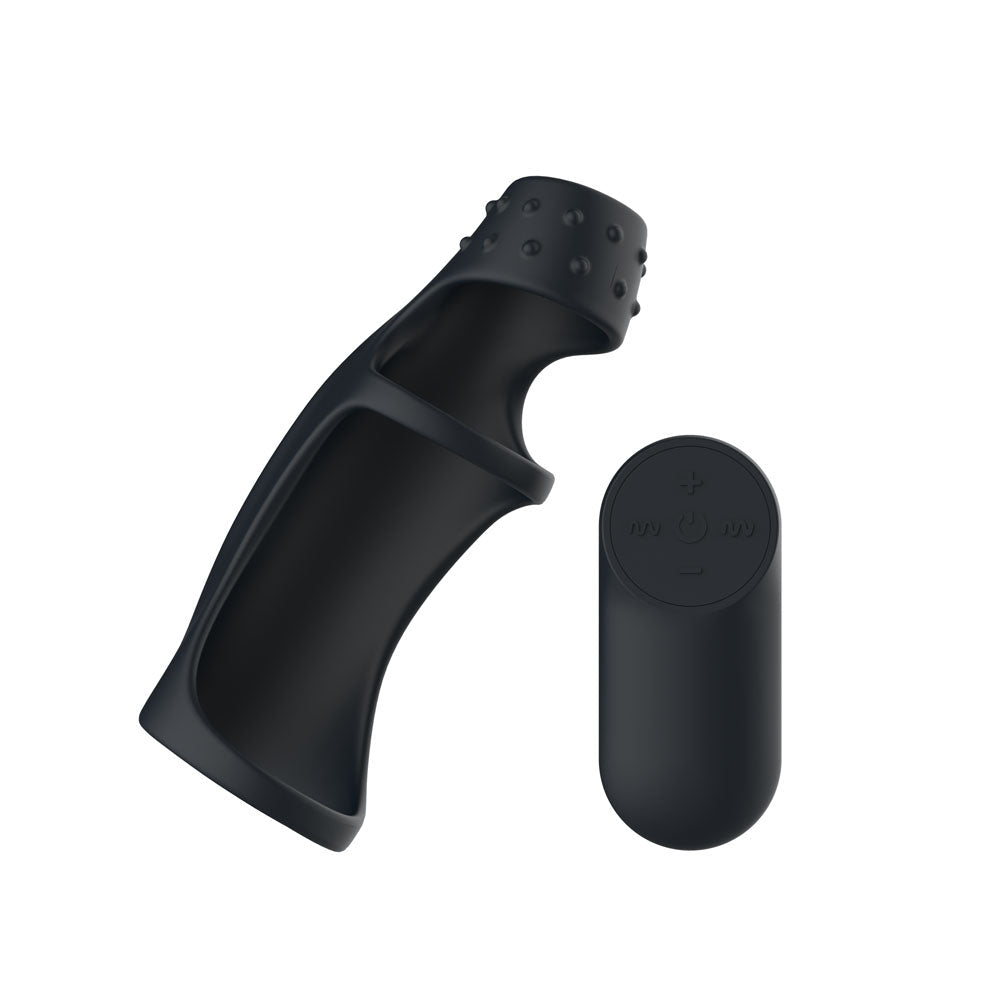 Passion Play Vibrating Cock Ring Sleeve Wireless Remote - SLEEVES