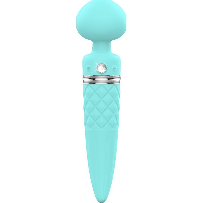 Pillow Talk Sultry Dual Ended Warming Massager Teal - Adult Toys