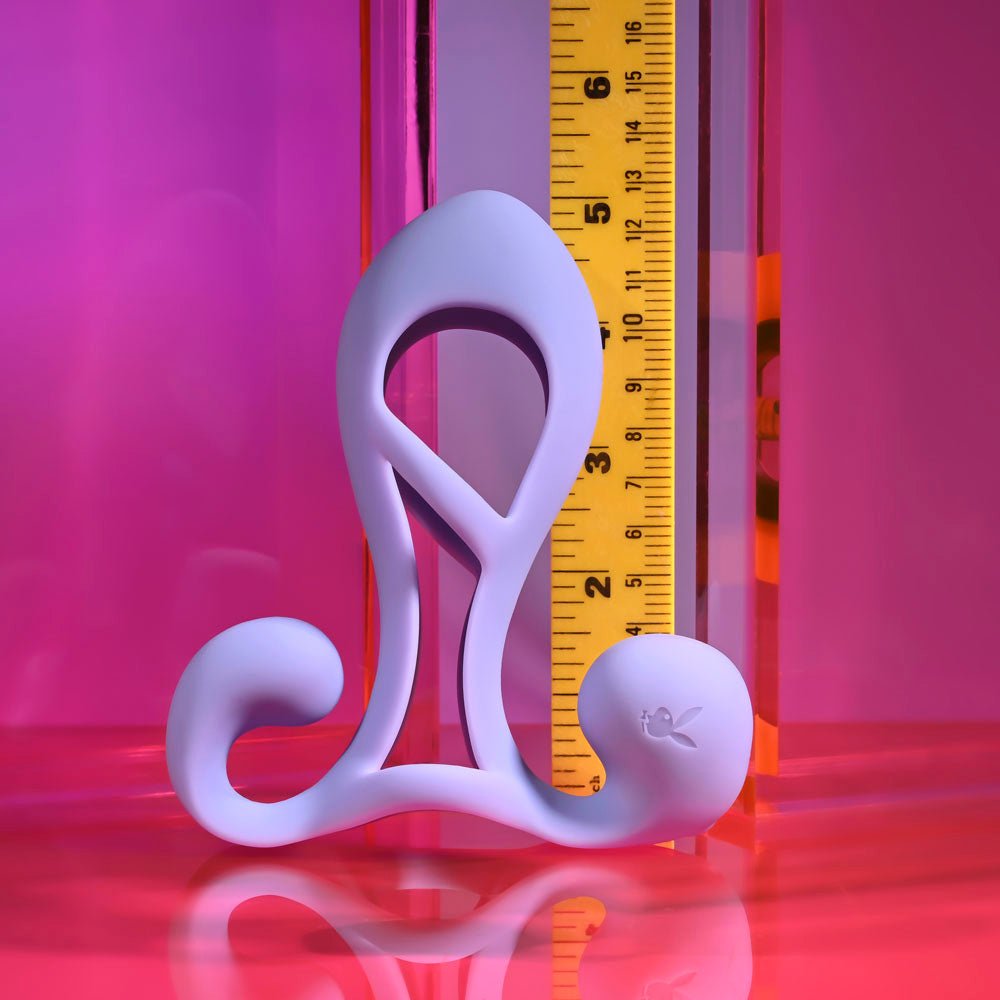 Playboy Pleasure FANTASY CAGE - Vibrating Penis Sleeve - SLEEVES