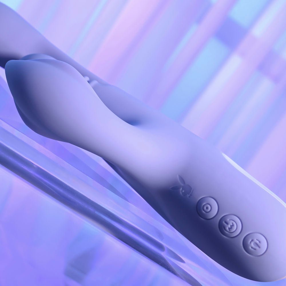 Playboy Pleasure NUBBIN RUBBIN - Thrusting Rabbit Vibrator - VIBRATORS