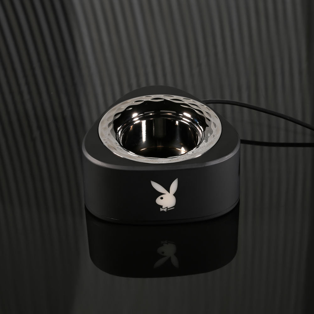 Playboy Pleasure PLEASURE ZONE - Black 21.4 cm Rechargeable Vibrator with USB Charging Dock - VIBRATORS