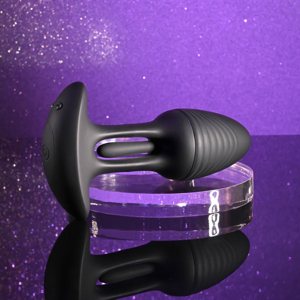 Playboy Pleasure Rim Shot Vibrating Butt Plug â Flicking & Rechargeable - ANAL TOYS