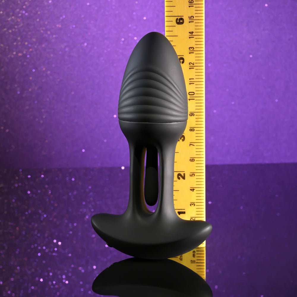 Playboy Pleasure Rim Shot Vibrating Butt Plug â Flicking & Rechargeable - ANAL TOYS