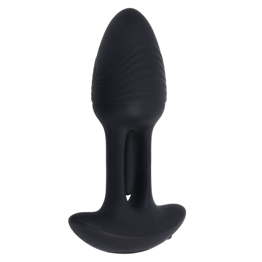 Playboy Pleasure Rim Shot Vibrating Butt Plug â Flicking & Rechargeable - ANAL TOYS