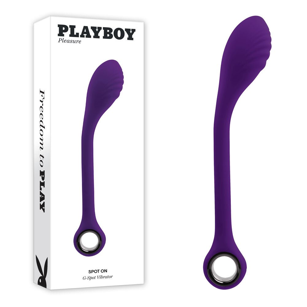 Playboy Pleasure SPOT ON - Purple 22.6 cm USB Rechargeable Poseable G - Spot Vibrator - VIBRATORS