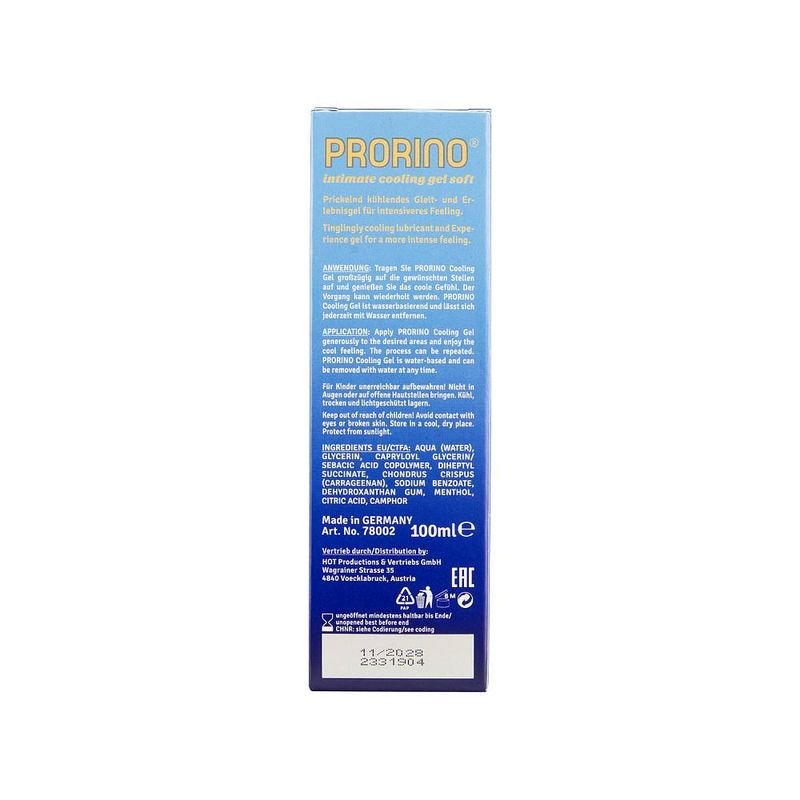 PRORINO Cooling Gel Soft 100ml - Lotions & Potions