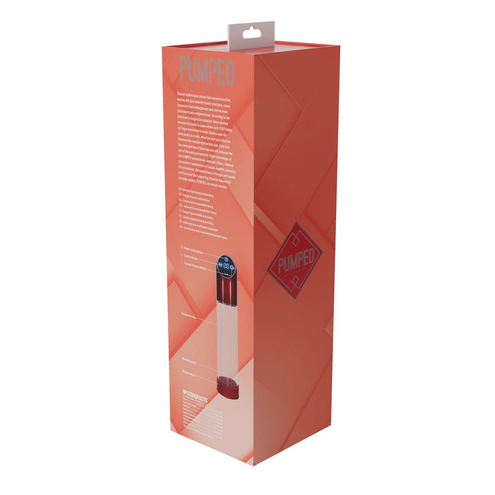 PUMPED Automatic Waterproof Pump - Metal Red - PUMPS