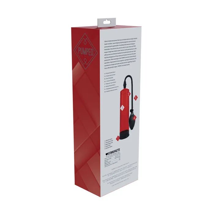 PUMPED Basic Pump 1 - Red - Red Penis Pump - PUMPS