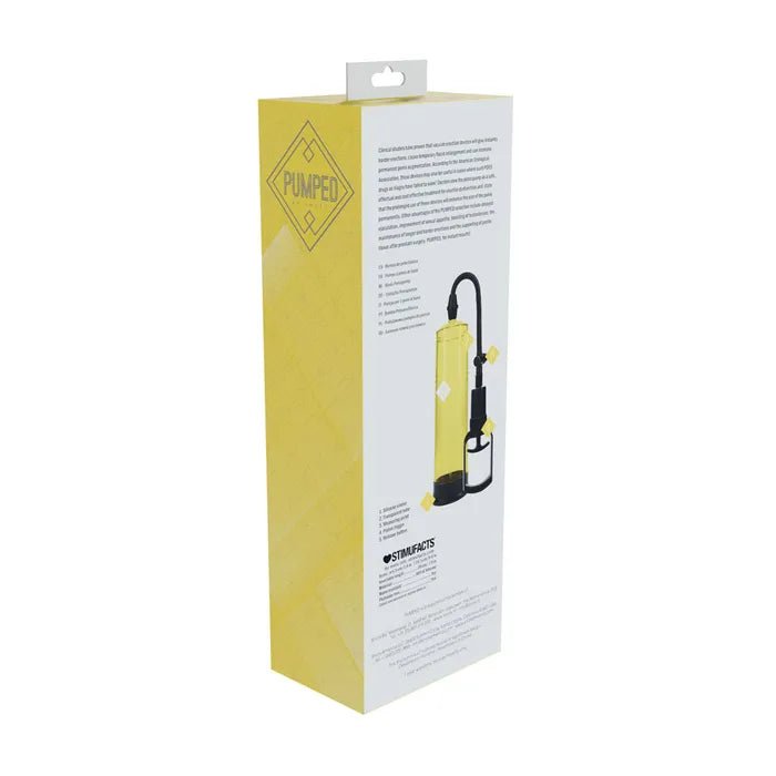 PUMPED Basic Pump 2 - Yellow - Yellow Penis Pump - PUMPS