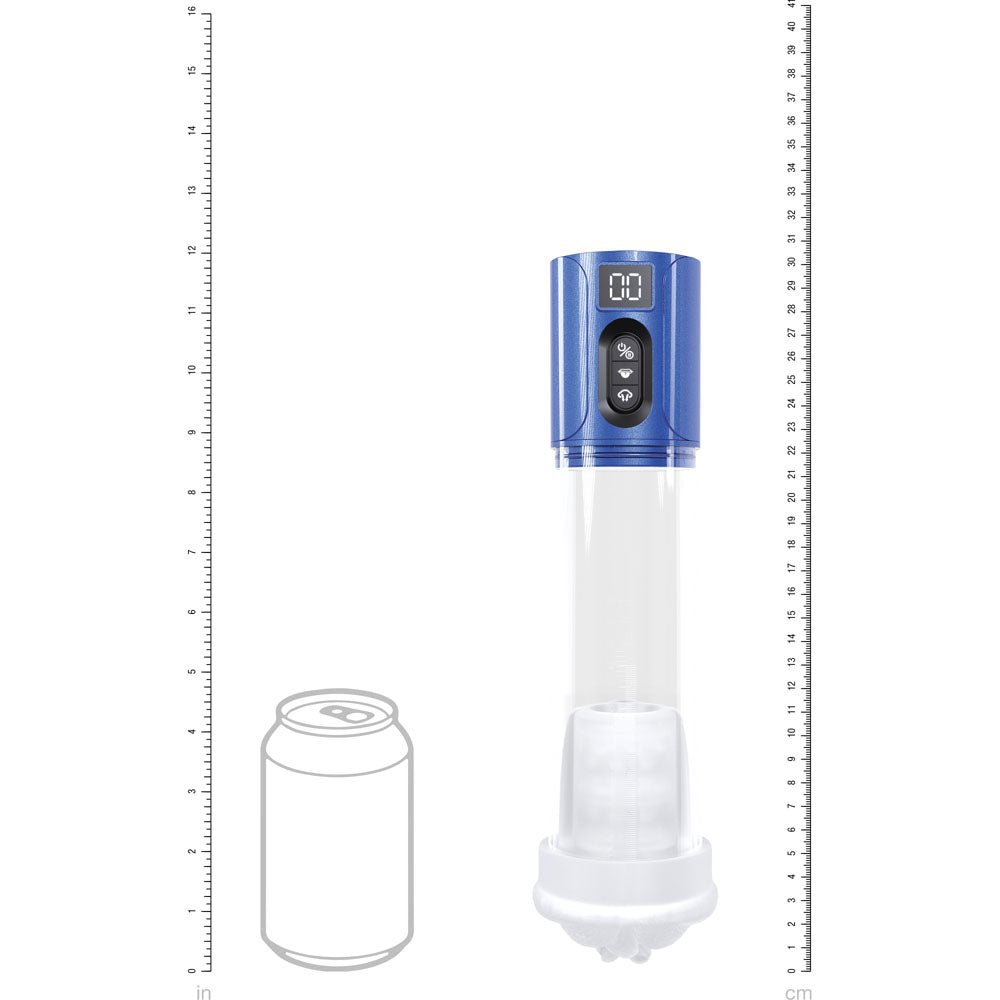 PUMPED HyperLift - Metallic Blue/Clear Rechargeable Auto Pump - PUMPS