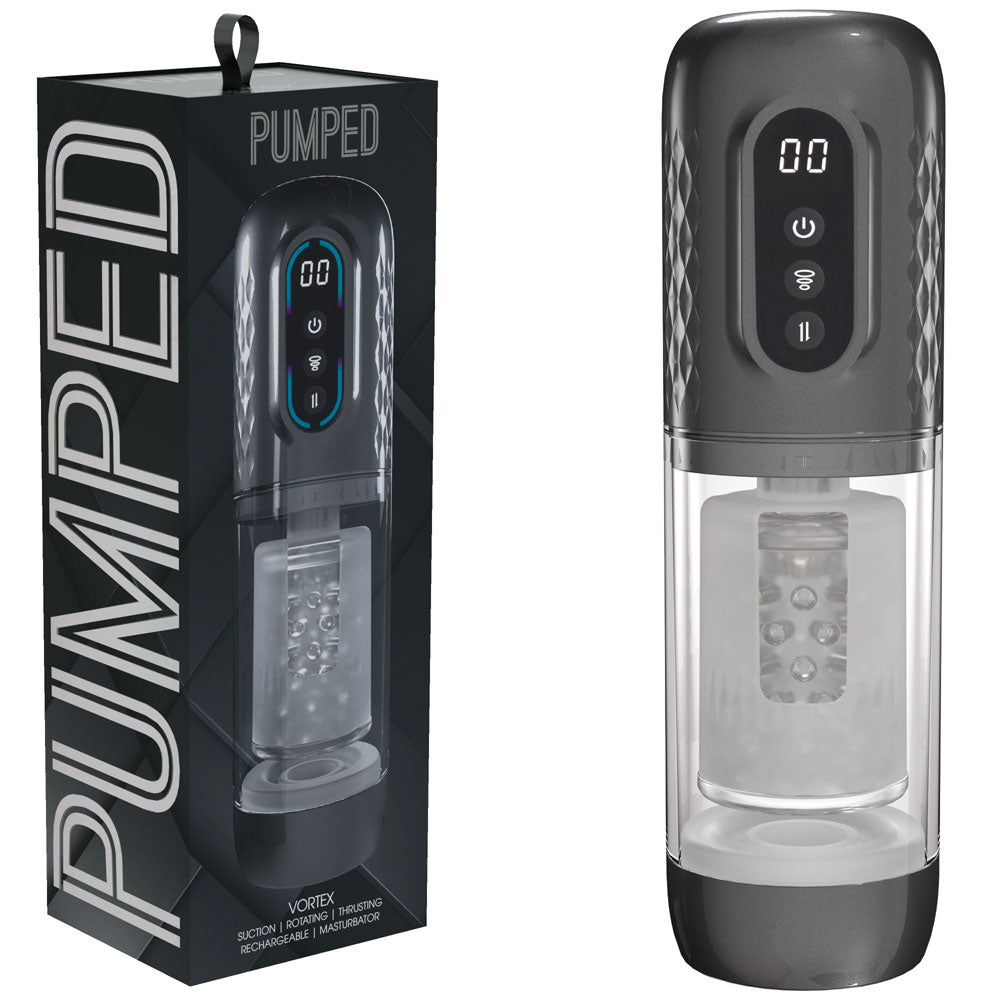 PUMPED Vortex - Sucking Rotating and Thrusting Auto Masturbator - MASTURBATORS