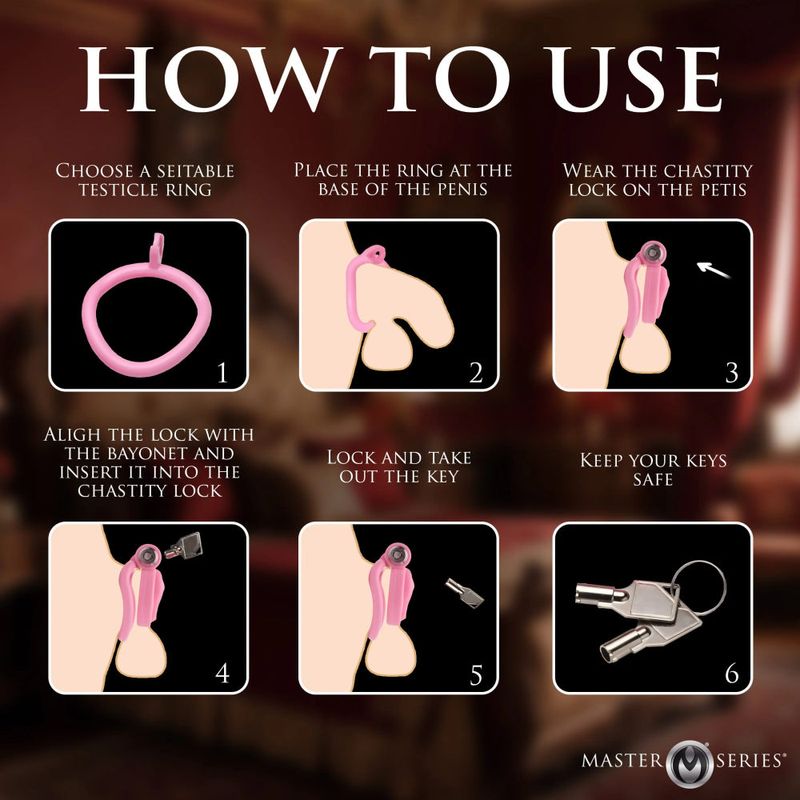 Pussification Vulva Chastity Cage - Adult Toys