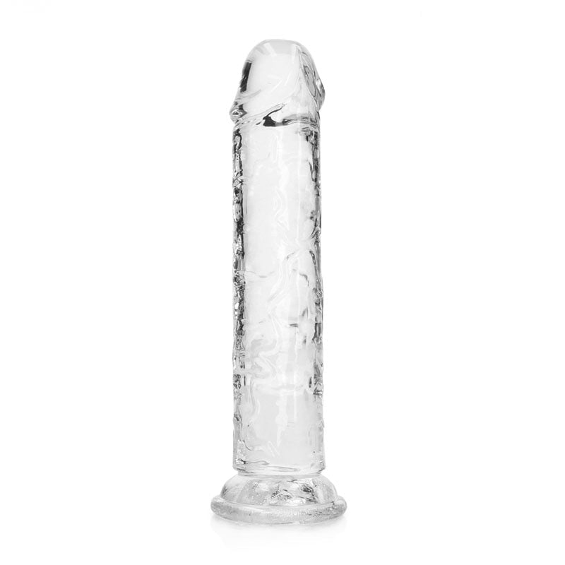 RealRock 7 Inch Straight Clear Dildo with Suction Cup β Shots Toys - DONGS
