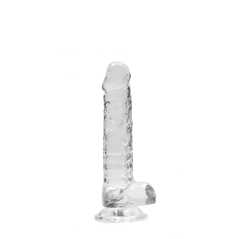 REALROCK 7'' Realistic Dildo With Balls - Clear 17.8 cm Dong - DONGS