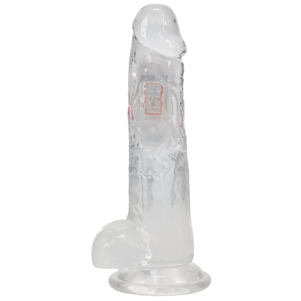 REALROCK 8'' with Balls Wireless Rechargeable LED Vibrating Dong - DONGS