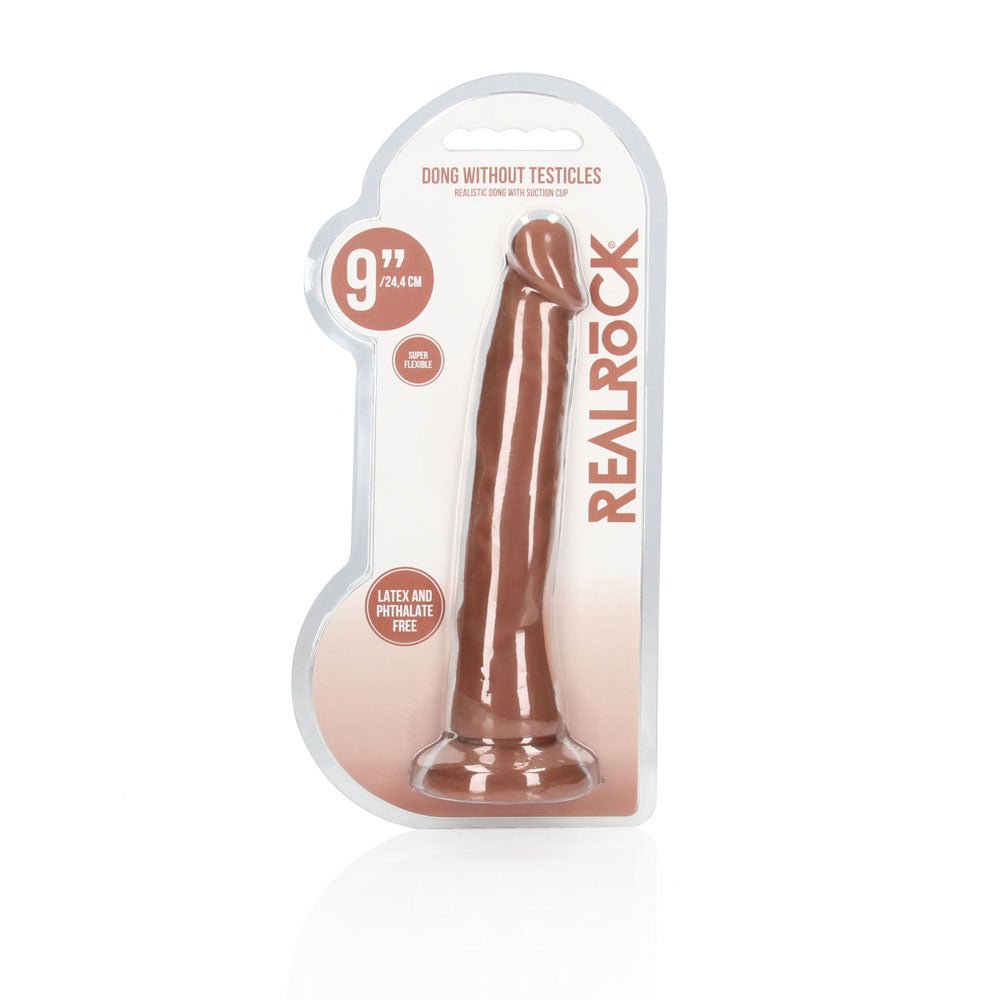 RealRock 9 Inch Realistic Dildo Tan Dong - DONGS