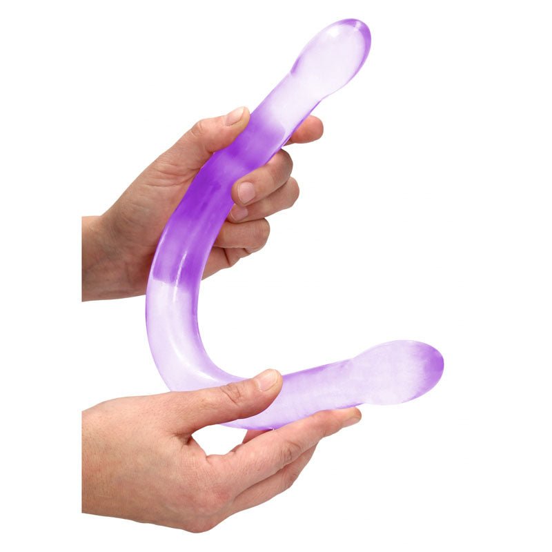 Realrock Double Dong 17 Inch Purple Non Realistic Sex Toy - DONGS