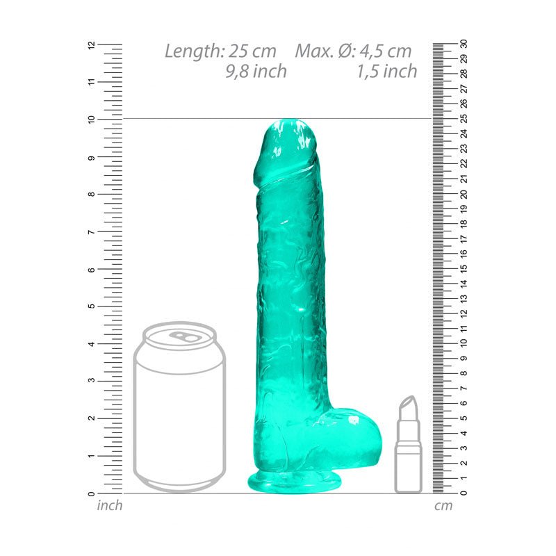 REALROCK Realistic Dildo With Balls 9IN - DONGS