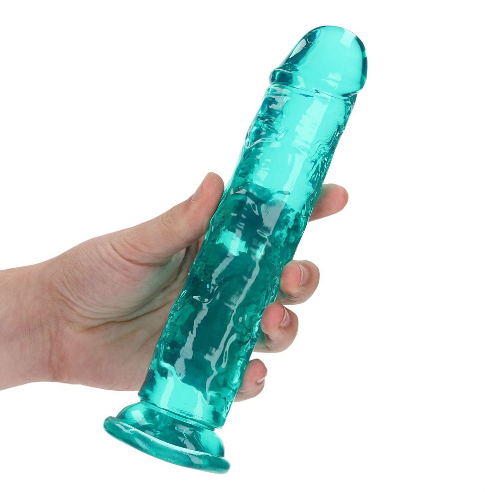 RealRock Straight Dildo Turquoise 8 Inch Dong - DONGS