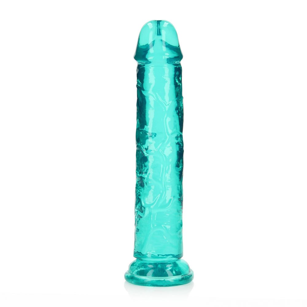 RealRock Straight Dildo Turquoise 8 Inch Dong - DONGS
