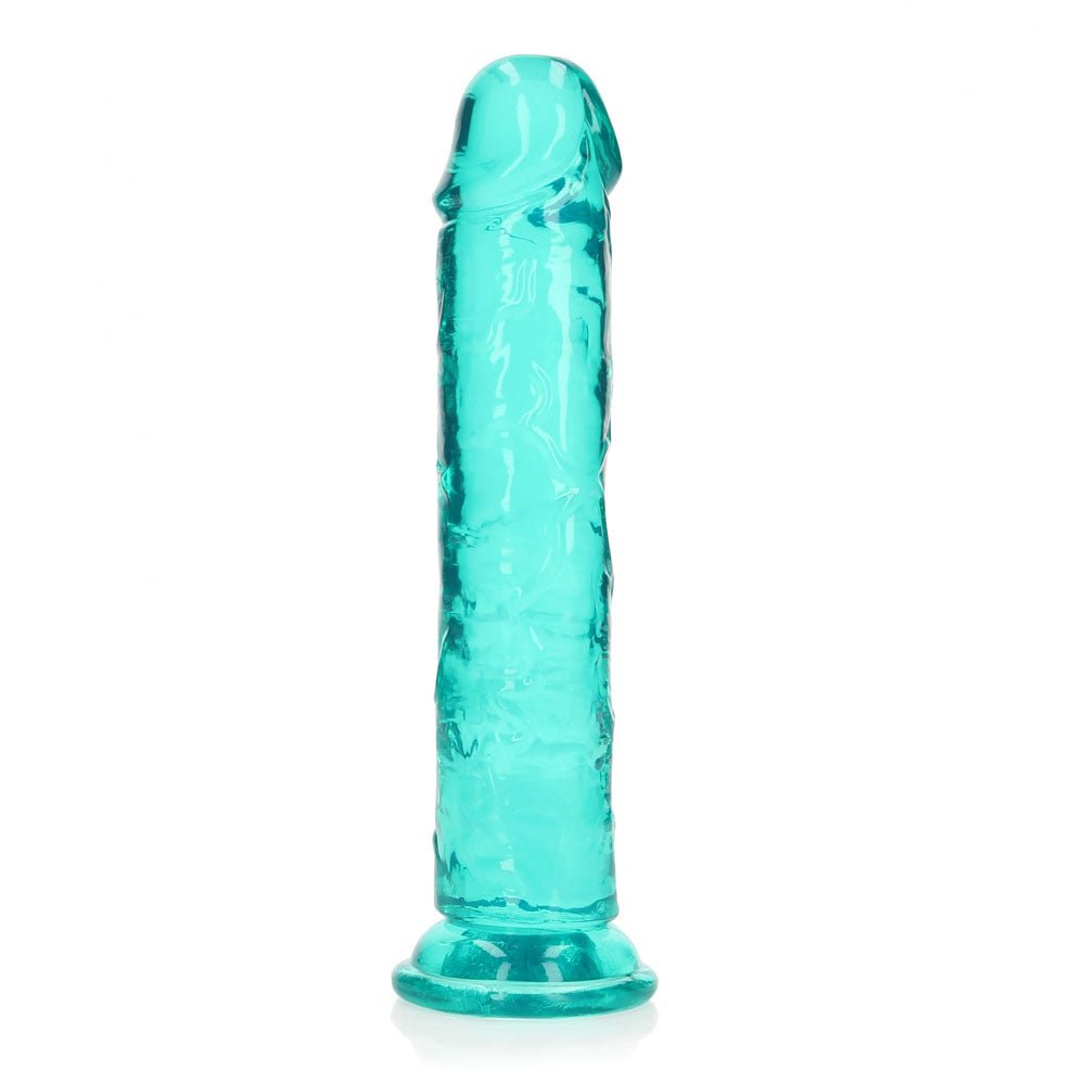 RealRock Straight Dildo Turquoise 8 Inch Dong - DONGS