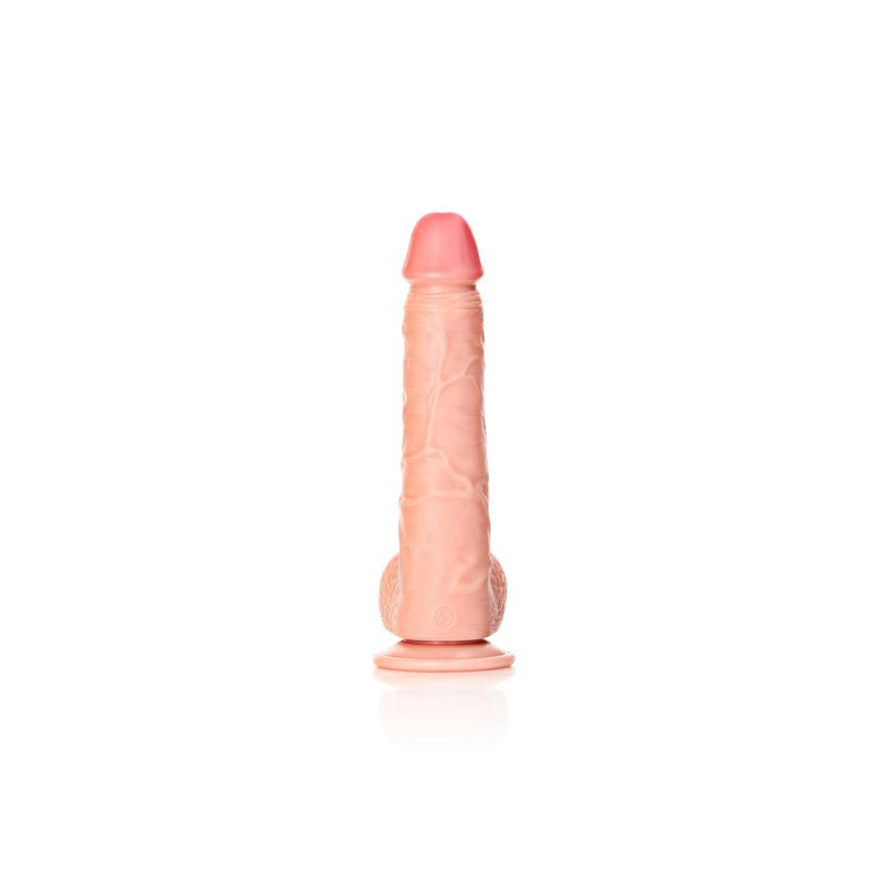 REALROCK Straight Realistic Dildo with Balls - Flesh (10'') Dong - DONGS