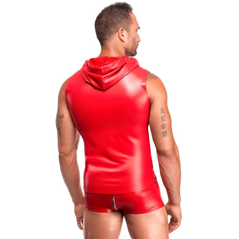 Red Ignite Hooded Vest - Lingerie